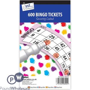 Just Stationery Jumbo Bingo Tickets 