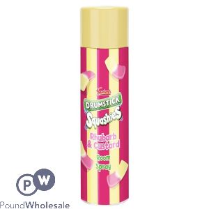 Swizzels Rhubarb & Custard Drumstick Squashies Room Spray 300ml