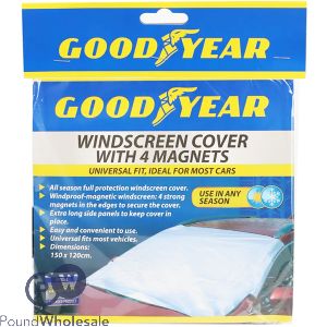 Goodyear Magnetic Car Windscreen Cover 150cm X 120cm