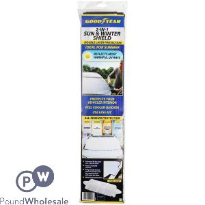 Goodyear 2-in-1 Sun & Winter Windscreen Shield 70cm X 145cm