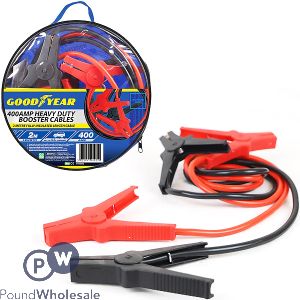 Goodyear 400amp Heavy Duty Booster Cables 2m