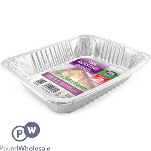 Foil Roasting Dishes 32.3cm X 26.6cm 6.4cm 2 Pack