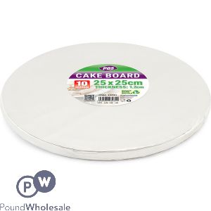 Baking Round Cake Board 25cm X 1.2cm