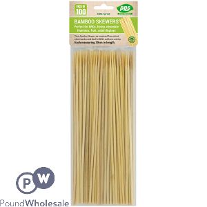 Party Bamboo Skewers 30cm 100 Pack