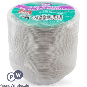 White Plastic Bowls 5oz 100 Pack