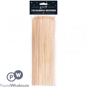 Bbq Bamboo Skewers 25cm 150 Pack