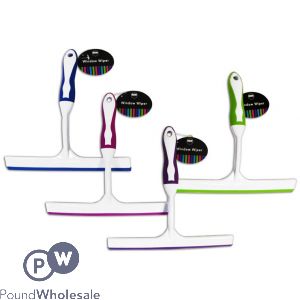 Window Wiper With Rubber 4 Assorted Colours