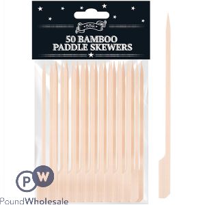 Bbq Bamboo Paddle Skewers 12cm 50 Pack