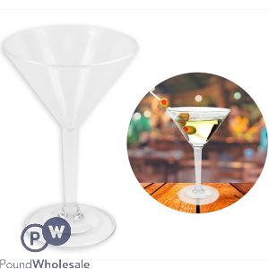 Bello Plastic Martini Cocktail Glass