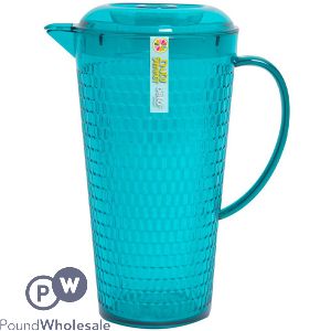 Bello Plastic Teal Honeycomb Pitcher 2l