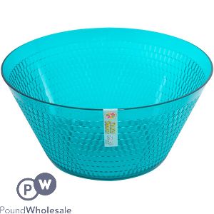 Bello Plastic Teal Honeycomb Large Bowl 3.5l