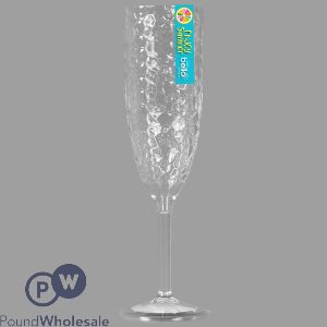 Bello Plastic Dimple Champagne Glass 220ml