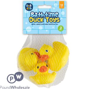 Rub A Dub Bathtime Duck Toys 3 Pack