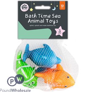 Rub A Dub Bathtime Sea Animal Bath Toys 3 Pack