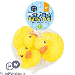 Rub A Dub Mini Duck Bath Toy 3 Pack