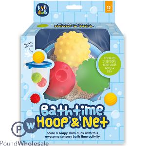 Rub A Dub Bathtime Basketball Hoop & Net Play Set