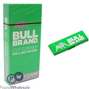 Bull Brand Cut Corner Rolling Papers 25 Pack