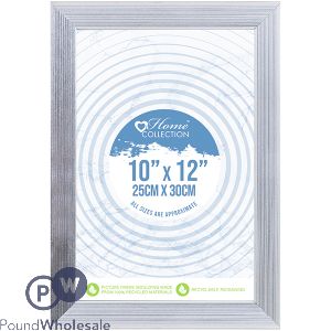 Home Collection Silver Cambridge Glass Photo Frame 10" X 12"