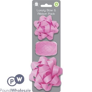 Giftmaker Light Pink Luxury Bow & Ribbon Pack