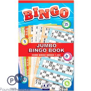 Jumbo Bingo Book 1-480 Tickets