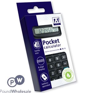Pocket Calculator Black