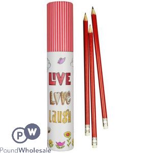 Woaf HB Rubber Pencils Tube 12 Pack