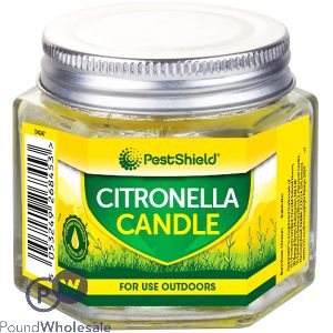 Pestshield Hexagon Citronella Jar Candle 60g