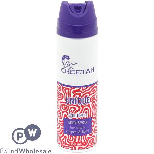 Cheetah Unique Women's Deodorant Body Spray 150ml