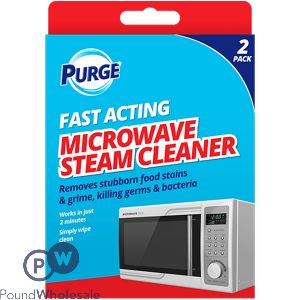 Purge Fast Acting Microwave Steam Cleaner 2 Pack