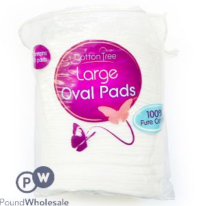 Cotton Tree 100% Cotton Large Oval Pads 40 Pack