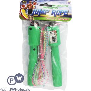 Skipping Rope With Counter Plastic Multicoloured Rope