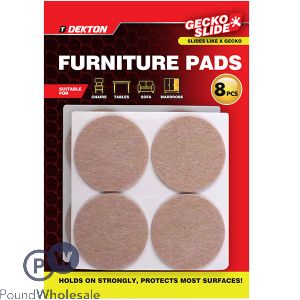 Dekton Gecko Slide Furniture Pads 8 Pack