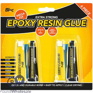 Bloc Extra Strong Epoxy Resin Glue Set 6pc
