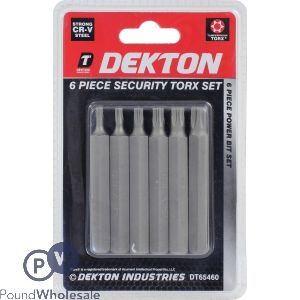 Dekton 6 Piece Security Torx Set