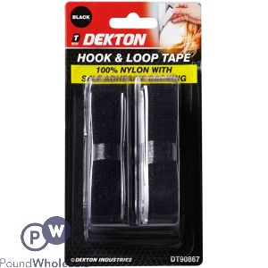 Dekton Hook & Loop Tape Black