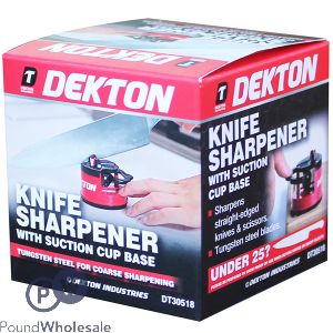 Dekton Knife Sharpener With Suction Cup Base