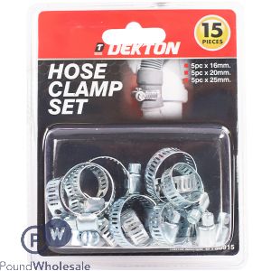 Dekton Hose Clamp Set 15 Pack