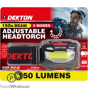 Dekton 150m Beam Adjustable Headtorch