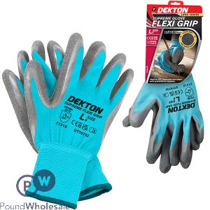 Dekton Latex-Coated Flexi Grip Supreme Work Gloves Large