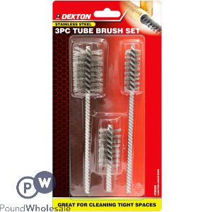 Dekton Stainless Steel Tube Brush Set 3pc