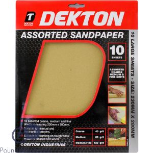 Dekton Assorted Sandpaper