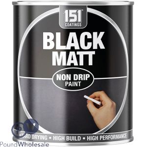 151 Black Matt Non-Drip Paint 300ml