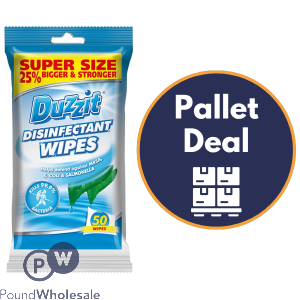 Duzzit Disinfectant Wipes 50 Pack Pallet Deal