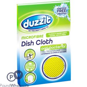 Duzzit Microfibre Anti-Bacterial Dish Cloth 30cm X 30cm