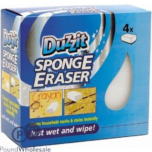 Duzzit Sponge Eraser 4 Pack