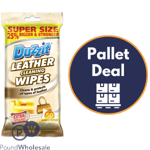 Duzzit Leather Cleaning Wipes 50 Pack Pallet Deal