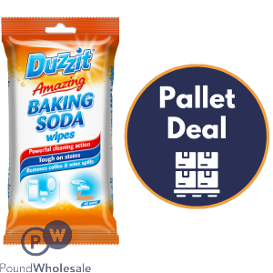 Duzzit Amazing Baking Soda Wipes 40 Pack Pallet Deal