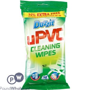 Duzzit Upvc Wipes 50 Pack