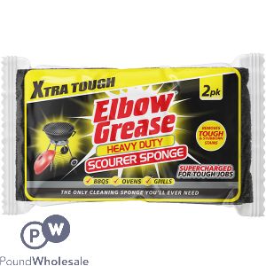 Elbow Grease Heavy Duty Scourer Sponge 2 Pack