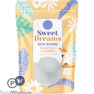 Elysium Spa Sweet Dreams Chamomile & Jasmine Bath Bombs 3 Pack